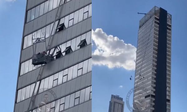 Metrelerce yükseklikte dehşet anları!